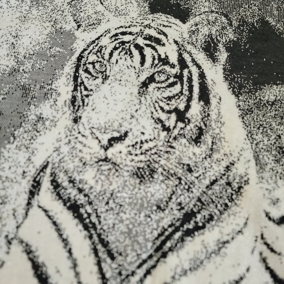 NWT St. John Wool Blend Tiger Sweater L - Picture 2 of 8